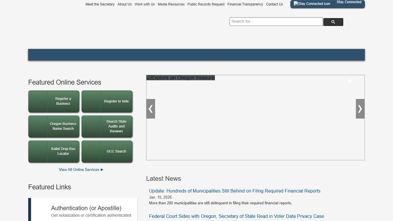 State of Oregon: Oregon Secretary of State - Home