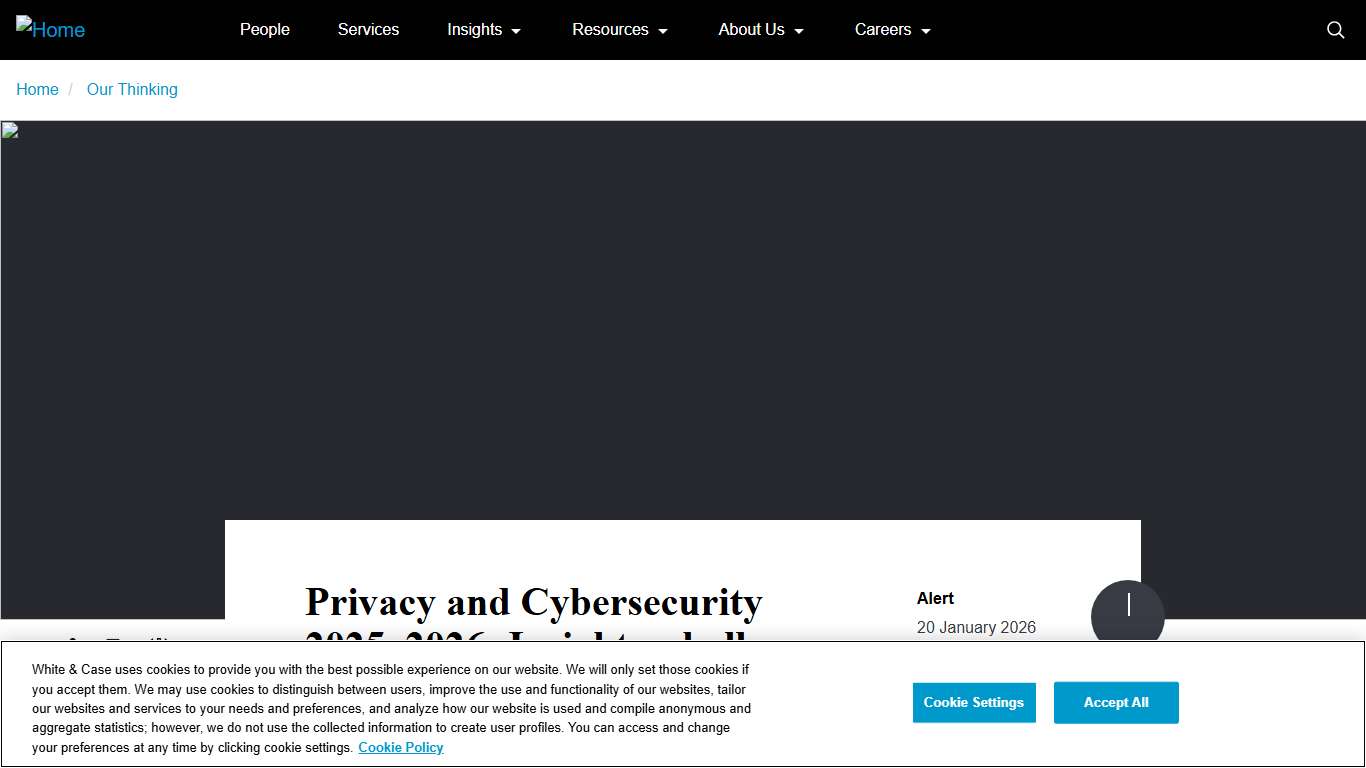 Privacy and Cybersecurity 2025–2026: Insights, challenges, and trends ahead White & Case LLP